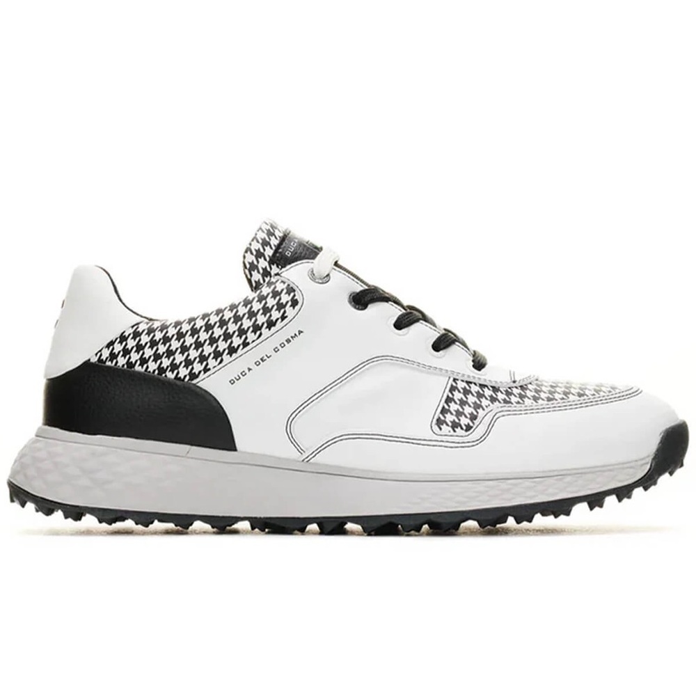 Duca Del Cosma Pagani Men's Spikeless Golf Shoes Size 13.5 White/Black